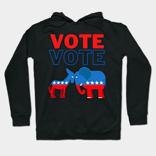 Presidential Election, Vote Now, Register To Vote, Check It Off The List, Let your Voice Be Heard Hoodie